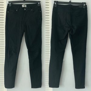 Paige Verdugo Skinny Mid Rise Black Jeans